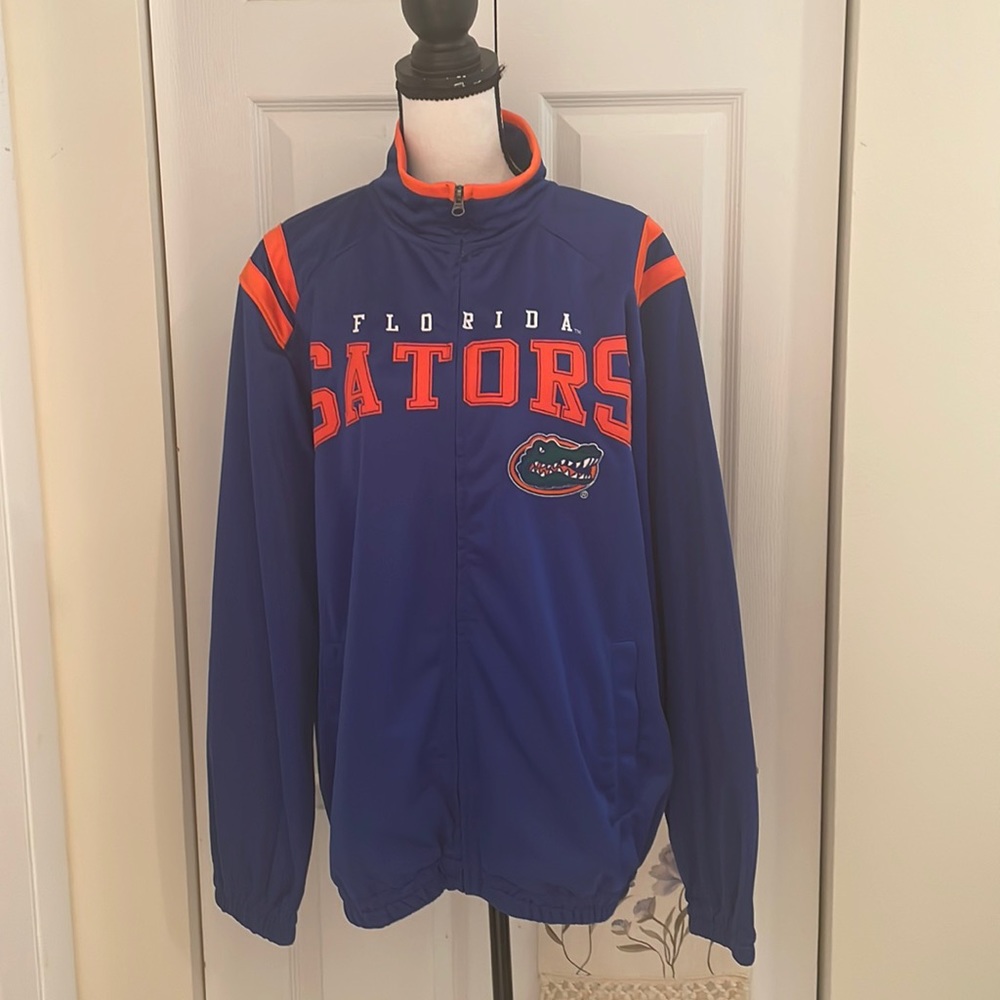 New G-III by Carl Banks UF Florida Gators NCAA Blue/Orange Track Varsity Jacket